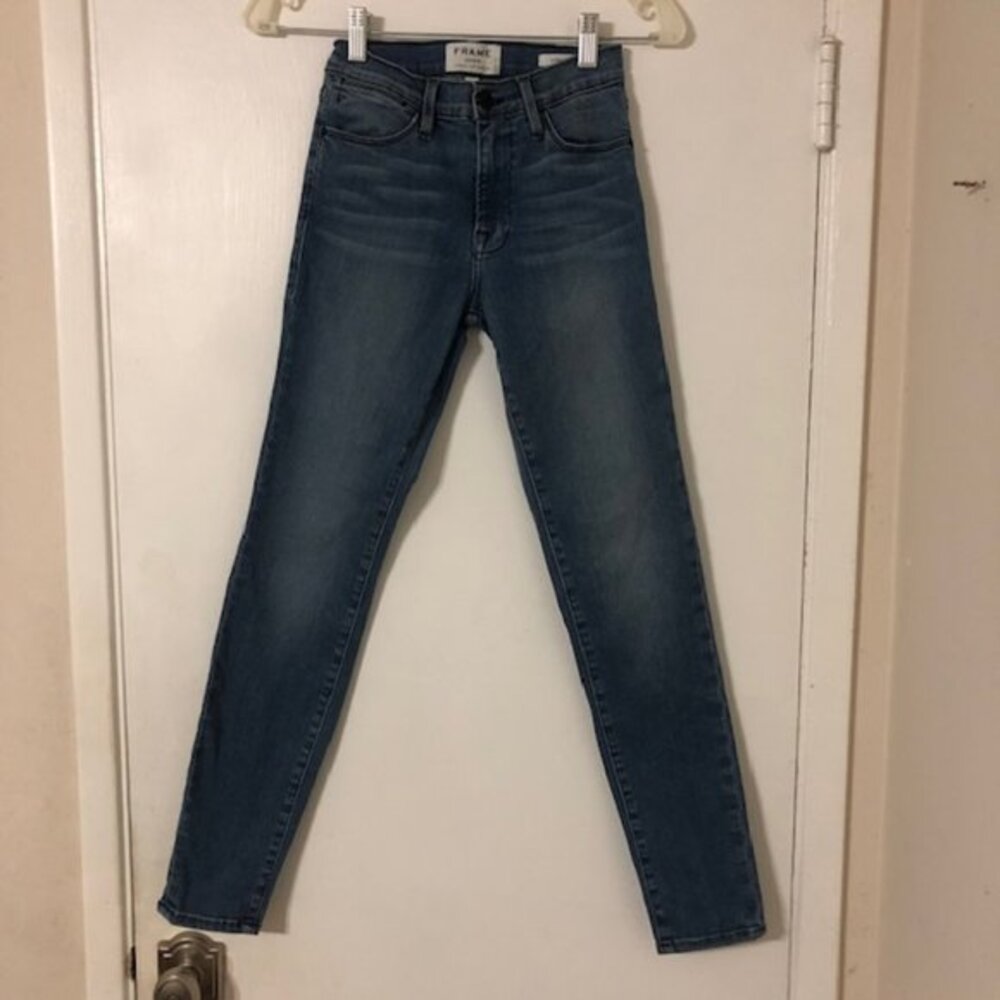 FRAME Denim Kean Le High Skinny 24x27 Stretch
